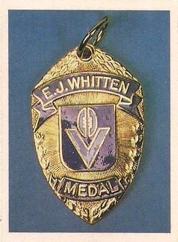 1992 Select AFL Stickers #10 Whitten Medal Front